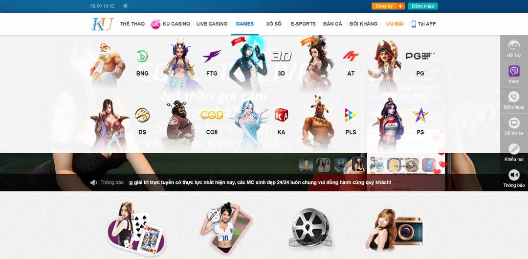 Kho game khủng đồ họa cuốn hút của Kubet