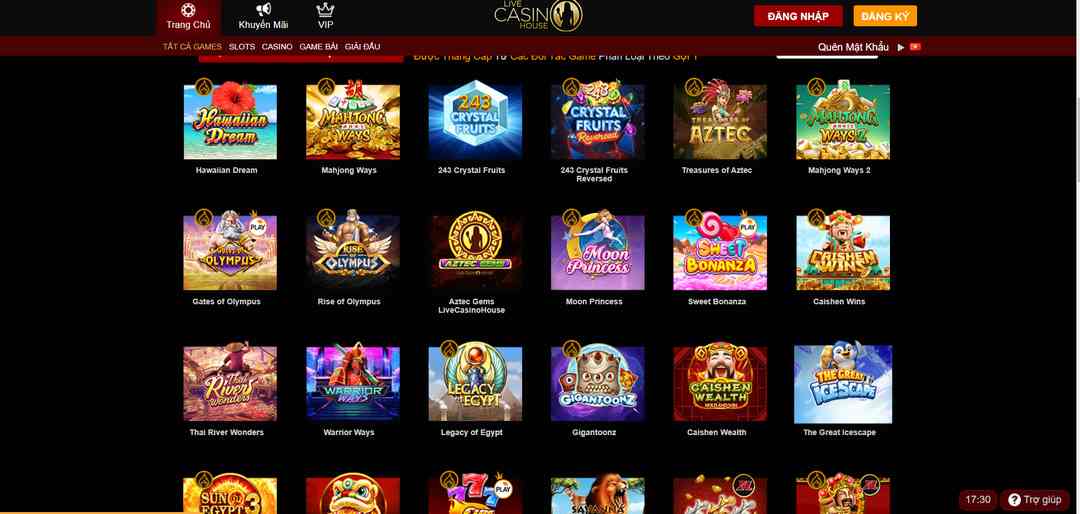 Đa dạng hình thức thanh toán ở Livecasinohouse