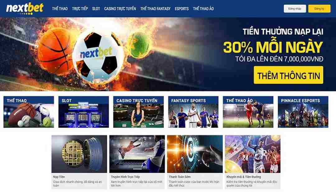 Thanh toán ở Nextbet nhanh đa hình thức tiện lợi