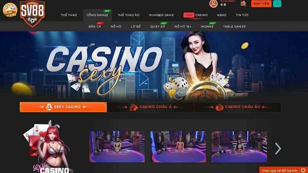 Đơn vị tổng hợp nhiều game thể thao cá độ, casino lụi tim